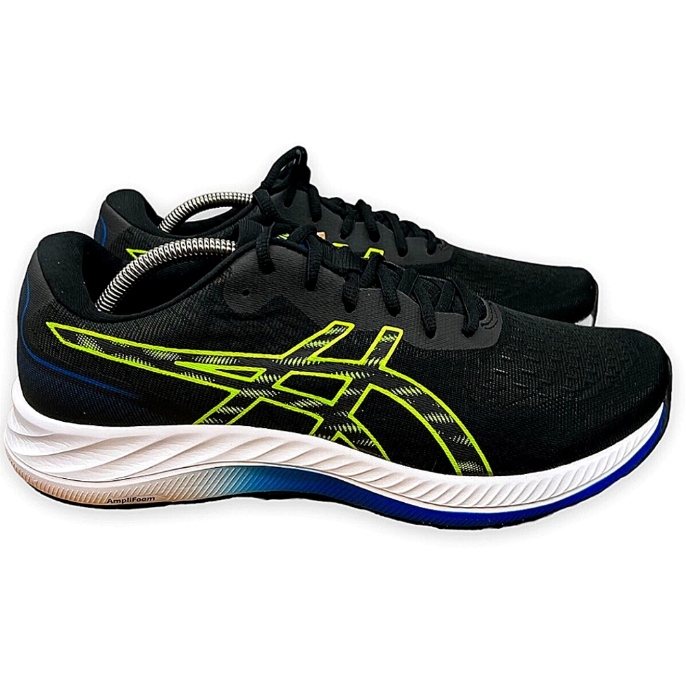 ASICS GEL-EXCITE 9 Running Shoes 1011B338 Black /Neon Green size 9.5 men's youth